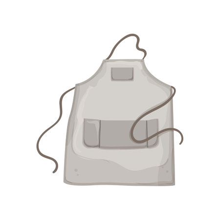 cook kitchen apron cartoon. cook kitchen apron sign. isolated symbol vector illustrationのイラスト素材