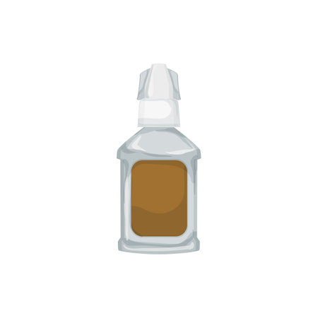 adhesive glue bottle cartoon. adhesive glue bottle sign. isolated symbol vector illustrationのイラスト素材