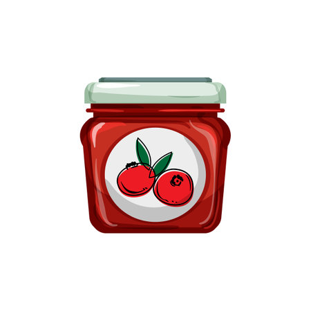 healthy jam fruit food cartoon. healthy jam fruit food sign. isolated symbol vector illustrationのイラスト素材