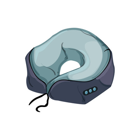 care neck massage cartoon. care neck massage sign. isolated symbol vector illustrationのイラスト素材