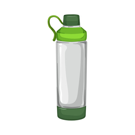 whey protein shaker cartoon. whey protein shaker sign. isolated symbol vector illustrationのイラスト素材