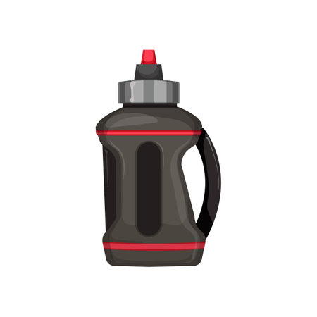 container sport drinking bottle cartoon. container sport drinking bottle sign. isolated symbol vector illustrationのイラスト素材