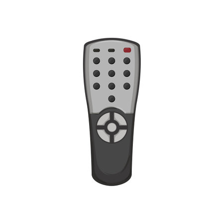 button tv remote cartoon. button tv remote sign. isolated symbol vector illustrationのイラスト素材
