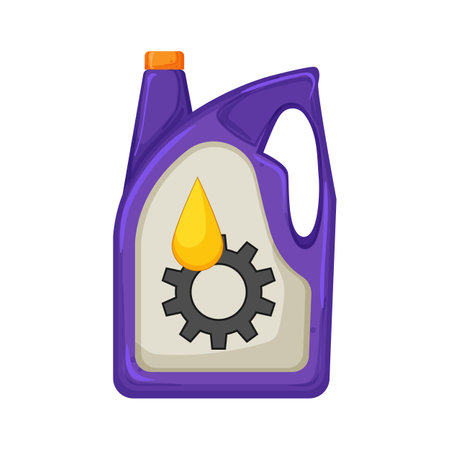 engine motor oil cartoon. engine motor oil sign. isolated symbol vector illustrationのイラスト素材