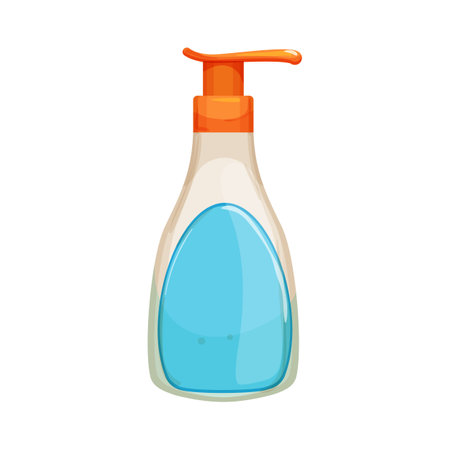 protection sun cream cartoon. protection sun cream sign. isolated symbol vector illustrationのイラスト素材