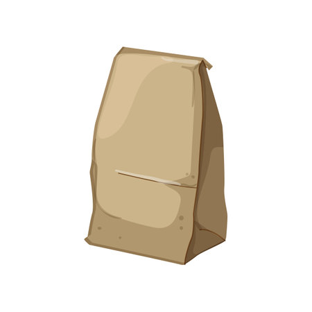sale paper bag cartoon. sale paper bag sign. isolated symbol vector illustrationのイラスト素材
