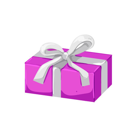 holiday gift box cartoon. holiday gift box sign. isolated symbol vector illustrationのイラスト素材