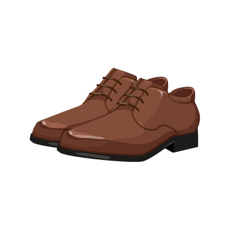 business man shoes cartoon. business man shoes sign. isolated symbol vector illustrationのイラスト素材