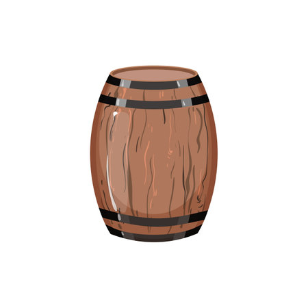cask barrel wine cartoon. cask barrel wine sign. isolated symbol vector illustrationのイラスト素材
