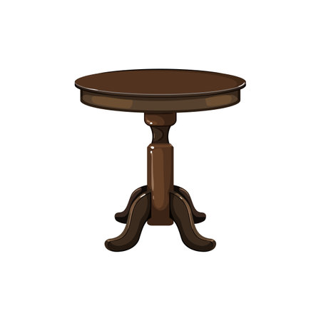 furniture table dining cartoon. furniture table dining sign. isolated symbol vector illustrationのイラスト素材