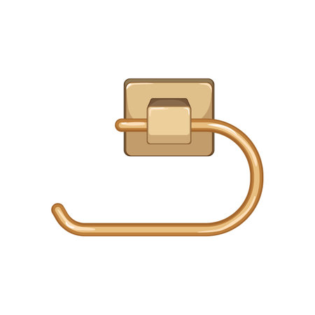 bathroom toilet paper holder cartoon. bathroom toilet paper holder sign. isolated symbol vector illustrationのイラスト素材