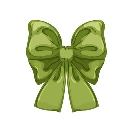 gift bow ribbon cartoon. gift bow ribbon sign. isolated symbol vector illustrationのイラスト素材