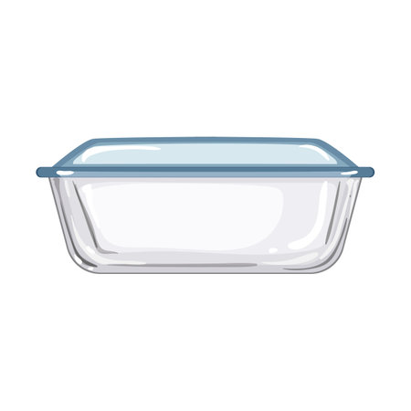 empty glass container cartoon. empty glass container sign. isolated symbol vector illustrationのイラスト素材