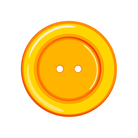 fashion sewing button cartoon. fashion sewing button sign. isolated symbol vector illustrationのイラスト素材