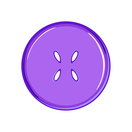 cloth sewing button cartoon. cloth sewing button sign. isolated symbol vector illustrationのイラスト素材
