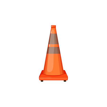 sign road barrier cartoon. sign road barrier sign. isolated symbol vector illustrationのイラスト素材