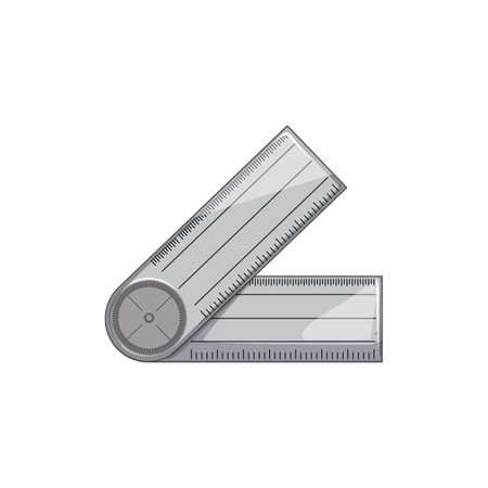 house ruler builder cartoon. house ruler builder sign. isolated symbol vector illustrationのイラスト素材