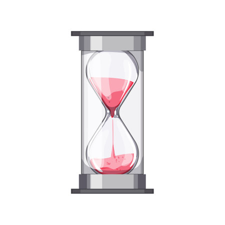 minute sandglass hourglass cartoon. minute sandglass hourglass sign. isolated symbol vector illustrationのイラスト素材