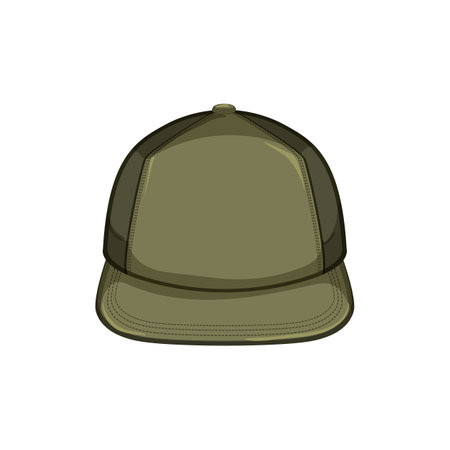 clothing baseball cap cartoon. clothing baseball cap sign. isolated symbol vector illustrationのイラスト素材