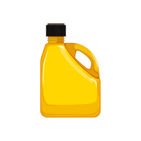 liquid fuel can cartoon. liquid fuel can sign. isolated symbol vector illustrationのイラスト素材