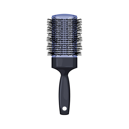 care hair brush cartoon. care hair brush sign. isolated symbol vector illustrationのイラスト素材