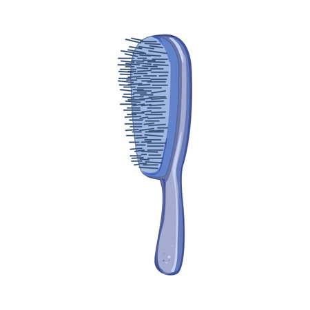 equipment hair brush cartoon. equipment hair brush sign. isolated symbol vector illustrationのイラスト素材