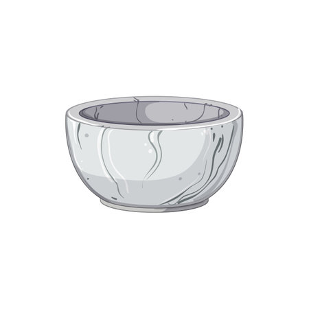 decoration marble bowl cartoon. decoration marble bowl sign. isolated symbol vector illustrationのイラスト素材