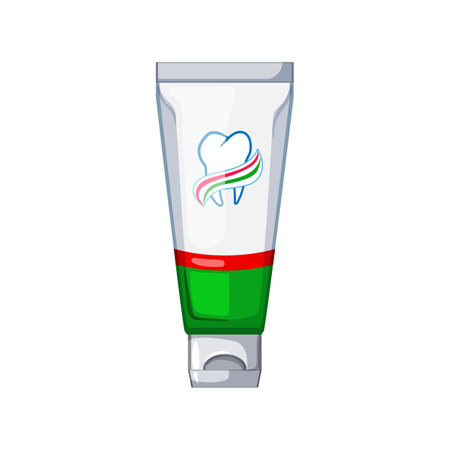 health toothpaste cartoon vector illustrationのイラスト素材