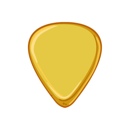 acoustic guitar pick cartoon vector illustrationのイラスト素材