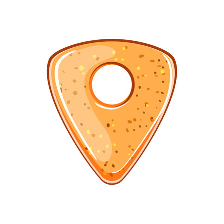 instrument guitar pick cartoon vector illustrationのイラスト素材
