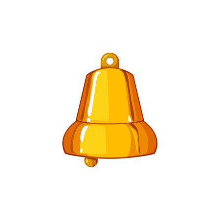 notification bell cartoon vector illustrationのイラスト素材