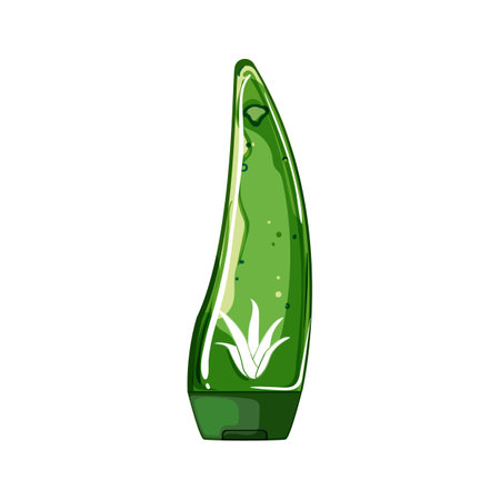 fresh aloe vera cosmetic cartoon vector illustrationのイラスト素材