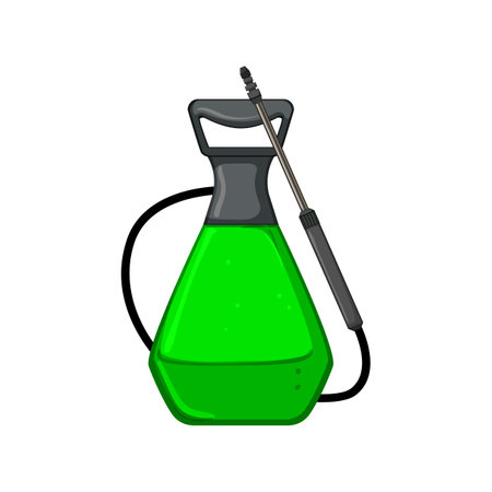 plant garden sprayer cartoon vector illustrationのイラスト素材