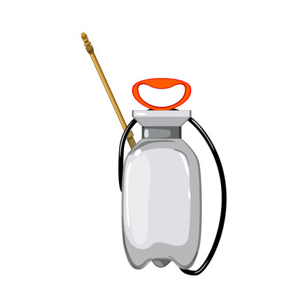 fertilizer garden sprayer cartoon vector illustrationのイラスト素材