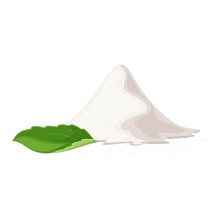 stevia diet cartoon vector illustrationのイラスト素材