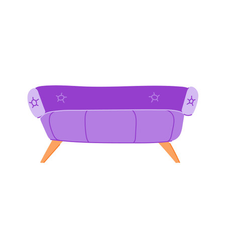 home bench bedroom cartoon vector illustrationのイラスト素材