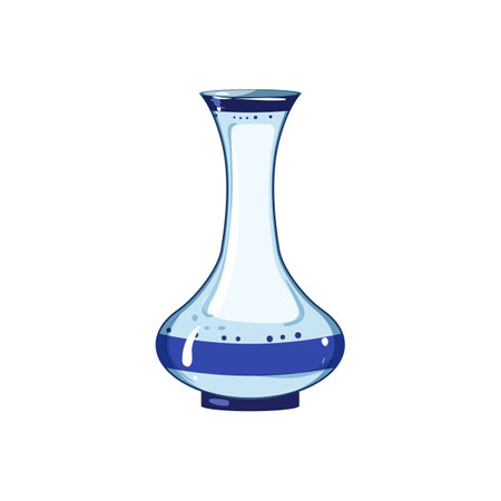 vintage antique vase cartoon vector illustrationのイラスト素材