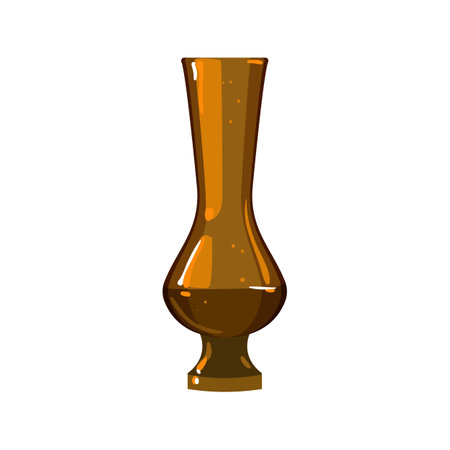traditional antique vase cartoon vector illustrationのイラスト素材