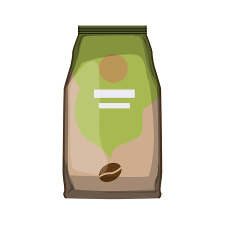 product coffee packaging cartoon vector illustrationのイラスト素材