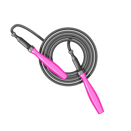 exercise fitness rope cartoon vector illustrationのイラスト素材