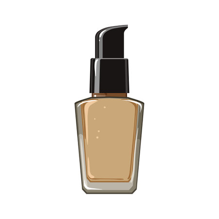 product foundation cream cartoon vector illustrationのイラスト素材