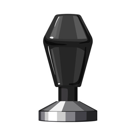 bean tamper coffee cartoon vector illustrationのイラスト素材