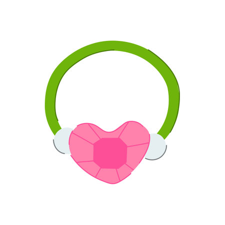 decorative hair scrunchies cartoon vector illustrationのイラスト素材