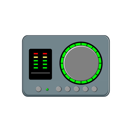 music audio interface cartoon vector illustrationのイラスト素材
