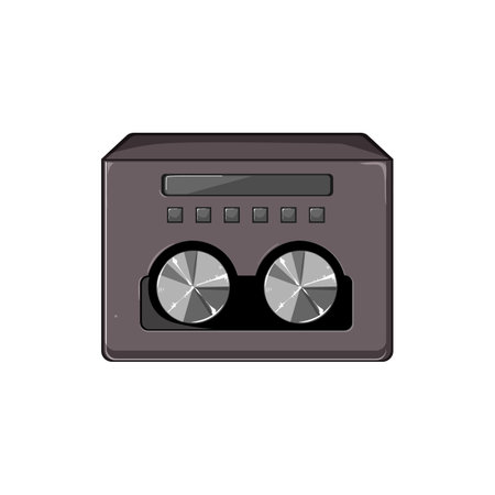 sound audio interface cartoon vector illustrationのイラスト素材