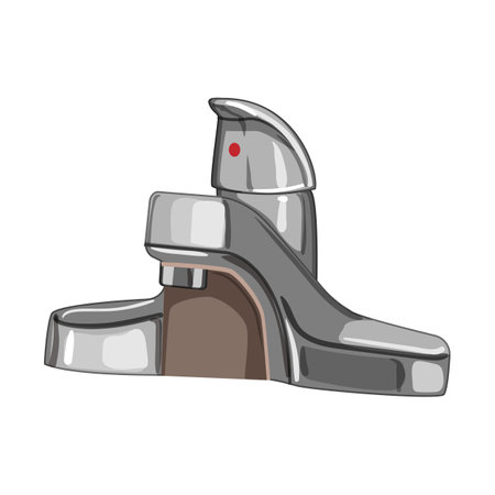 hygiene bathroom faucet cartoon vector illustrationのイラスト素材
