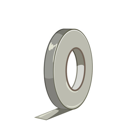 cut duct tape cartoon vector illustrationのイラスト素材