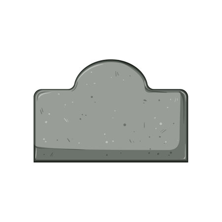 religion headstone cartoon vector illustrationのイラスト素材