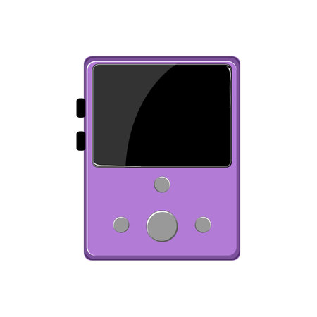 device hifi mp3 player cartoon vector illustrationのイラスト素材