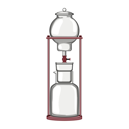 food ice drip coffee cartoon vector illustrationのイラスト素材